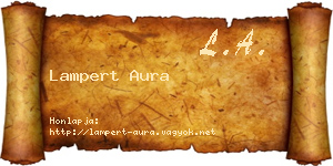 Lampert Aura névjegykártya